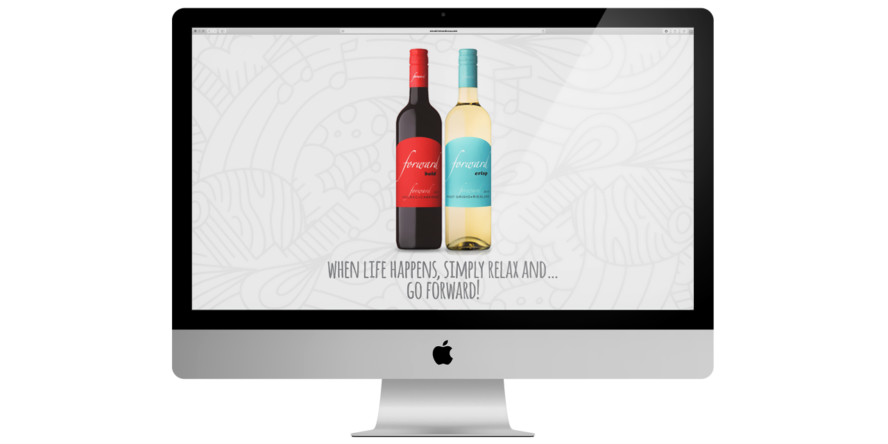 Website Design Forward Wines Peele Island Winery by BANG! creative strategy by designa