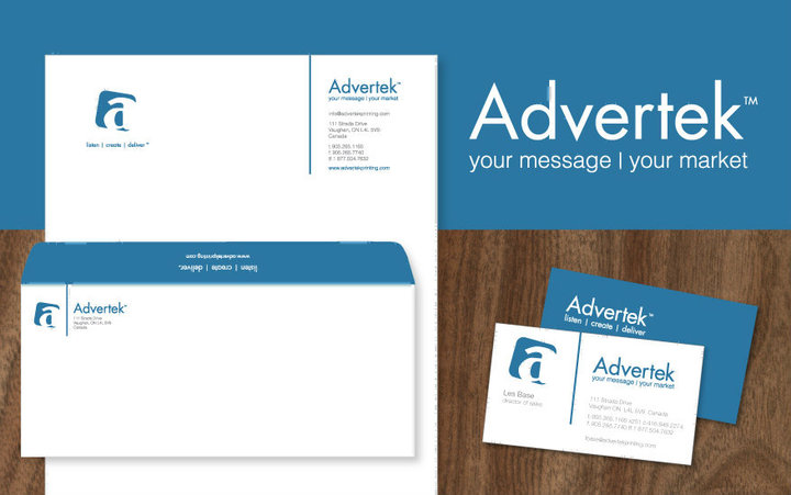 Logo Branding and Marketing Material for Advertek by BANG! creative strategy by design