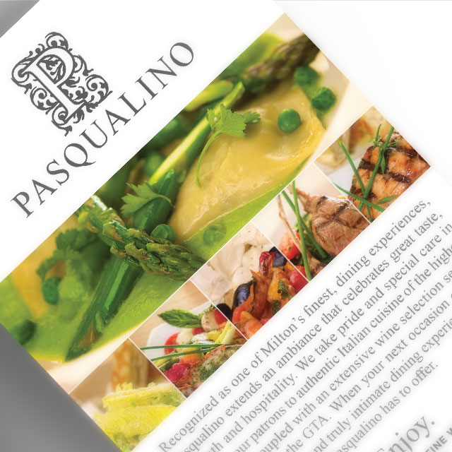Advertisement for Pasqualino by BANG! creative strategy by design
