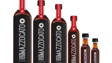Branding and Packaging Graphic Design of Mazzocato Maple Syrup by BANG! creative strategy by design