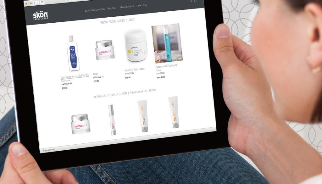 Skön Laser Clinic brand design shoplift site develop award winning