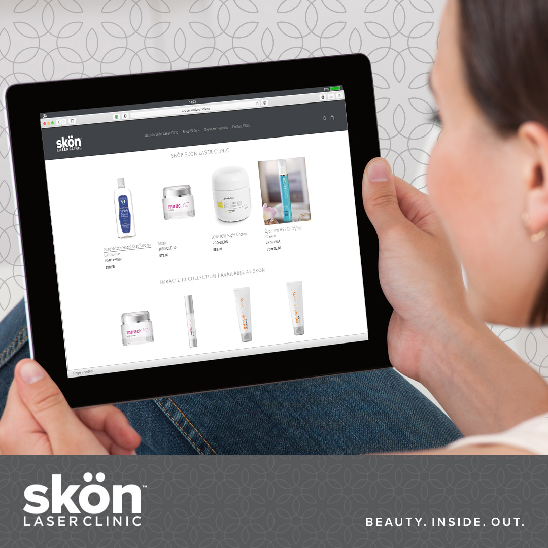 Skön Laser Clinic brand design shoplift site develop award winning